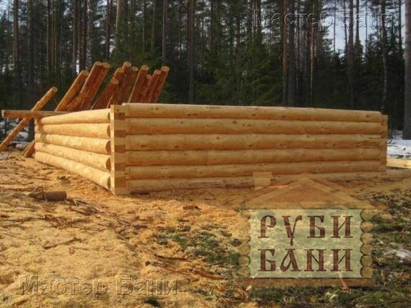 Дом-баня 6×8 с террасой и балконом, 48 м² — Фото Дом-баня 6×8 с террасой и балконом, 48 м² — Фото