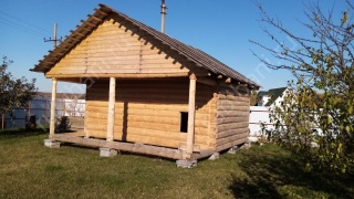 Баня 5×4 с террасой, 30 м²