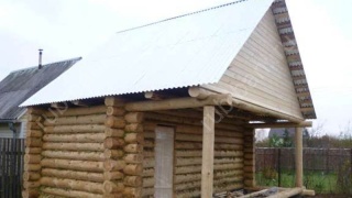 Баня 5×3 с террасой, 15 м²