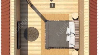 Дом-баня 6×6, 36 м²