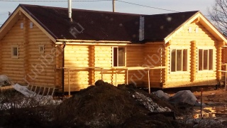 Баня из бревна 7×14 (ББ-18), 98 м²