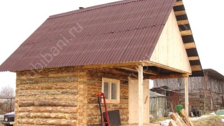 Баня 4×3 с террасой, 20 м²