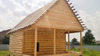 Баня 5×3 с террасой, 25 м²