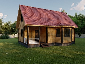 Баня из бруса 6×9 (Б-112), 95 м²