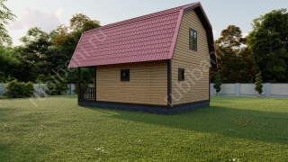 Баня из бруса 6×6 (Б-106), 84 м²