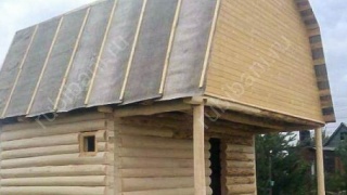 Баня 6×5 с террасой, 42 м²