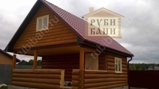 Дом-баня 6×4 с террасой, 24 м²