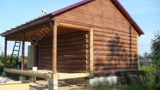 Баня 6×3 с террасой, 30 м²